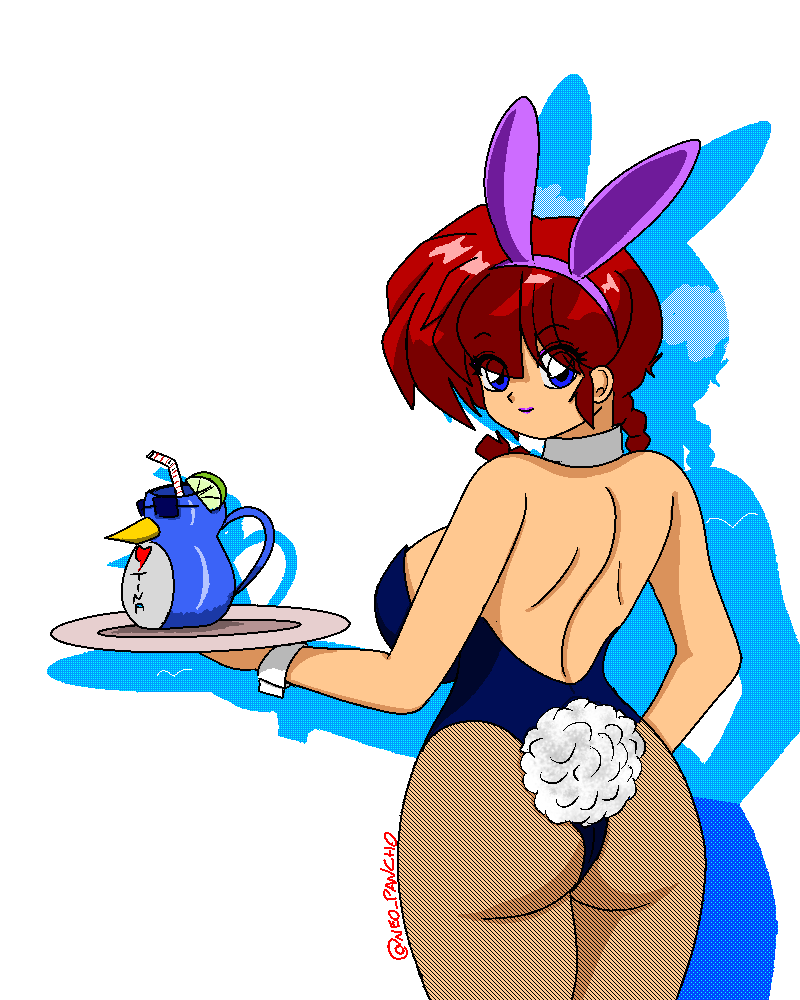 Ranma vestida de conejita
